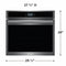 Frigidaire GCWS3067AD Single Wall Ovens Black Stainless Steel – Appliance Image
