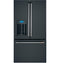 CAFE CFE28TP3MD1 French Door Refrigerators Matte Black Front View