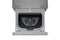 LG WD405CS Laundry Pedestals Brushed Platinum Steel – Angle View