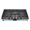 LG CBGJ3623D Gas Cooktops Black Stainless Steel Front View