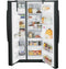 GE Appliances GSS23GGPBB Side By Side Refrigerators Black – Catalog Photo