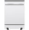 GE Appliances GPT225SGLWW Portable Dishwasher White Front View