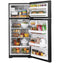 GE Appliances GIE18GTNRBB Top Freezer Refrigerators Black – Catalog Photo
