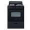 Avanti ERU240P1B Freestanding Ranges Black Front View