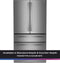 GE Appliances PGE29BYTFS French Door Refrigerators Fingerprint Resistant Stainless – Side Profile