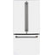 CAFE CWE19SP4NW2 French Door Refrigerators Matte White – Angle View