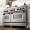 ZLINE RASSNBR60 Professional Ranges Durasnow Stainless Steel With Brass Burners – Interior Drum