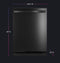 GE Appliances PDT795SBVTS Built-In Dishwashers Fingerprint Resistant Black Stainless – Back Panel