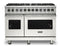 Viking VDR5488BPWLP Freestanding Ranges Pure White Front View