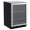 Marvel MLBV224SG01A Compact Refrigerators Stainless Steel Frame Glass Front View