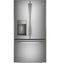 GE Appliances GFE28GYNFS French Door Refrigerators Fingerprint Resistant Stainless Front View