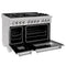 ZLINE RASSN60 Professional Ranges Durasnow Stainless Steel – Angle View