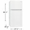 Frigidaire FFHT1425VW Top Freezer Refrigerators White – Appliance Image