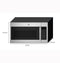 GE Appliances JNM7196RWSS Over The Range Microwaves Stainless Steel – Lifestyle Photo