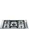 Smeg PGFU36X Gas Cooktops Satin Stainless Steel Front View
