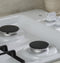 GE Appliances JGP3030DLWW Gas Cooktops White – Angle View