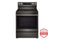 LG LREN6325ZE Freestanding Ranges Black Stainless Steel Front View