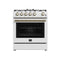 Forno FFSGS111630WHT Freestanding Ranges 0 Front View