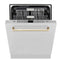 ZLINE DWMTZ30424G Built-In Dishwashers Gold – Studio Shot