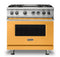 Viking VDR5364GDA Freestanding Ranges Daffodil Front View