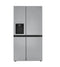 LG LRSXC2306S Side By Side Refrigerators Print Proof Stainless Steel Front View