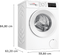 Bosch WGA14400UC Front Load Washers White – Angle View