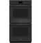 GE Appliances JKD5000DVBB Double Wall Ovens Black Front View