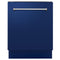 ZLINE DWVBG24 Built-In Dishwashers Blue Gloss Front View