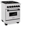 ZLINE RASZSN24MB Professional Ranges Matte Black Front View