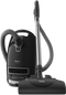 Miele COMPLETEC3KONAPOWERLINESGFE0OB Canister Vacuums Obsidian Black Front View