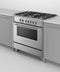 Fisher & Paykel OR36SCG4X1 Freestanding Ranges Stainless Steel – Detail Close-up