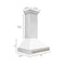 ZLINE 8654STZWM36CB Ducted Mount Hoods Champagne Bronze – Angle View