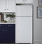 GE Appliances GTS22KGNRWW Top Freezer Refrigerators White – Detail Close-up