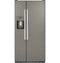 GE Appliances GSS23GMPES Side By Side Refrigerators Fingerprint Resistant Slate Front View