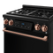 THOR KITCHEN RSG30BLPRSG 30 Inch Professional Lp Range With Tilt Panel Touch Control In Matte Black/rose Gold Gordon Ramsay Series - Rsg30blp-rsg