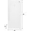 GE Appliances FUF14DLRWW Upright Freezers White – Detail Close-up