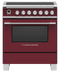 Fisher & Paykel OR30SCI6R1 Freestanding Ranges Red Front View