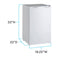 Avanti RM4406W Compact Refrigerators White – Interior Drum