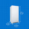Danby DAR170A3WDD Column Refrigerators White – Detail Close-up