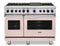 Viking VDR74826GBHLP Freestanding Ranges Blush Front View
