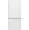 GE Appliances GDE21EGKWW Bottom Freezer Refrigerators White Front View