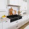 ZLINE RTBBR30 Gas Cooktops Black Stainless With Brass Burners – Side Profile