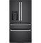 CAFE CVE28DP3ND1 French Door Refrigerators Matte Black – Studio Shot