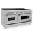 ZLINE RASSNBR60 Professional Ranges Durasnow Stainless Steel With Brass Burners – Appliance Image