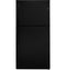 GE Appliances GIE21GTHBB Top Freezer Refrigerators Black Front View