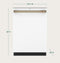 CAFE CDT888P4VW2 Built-In Dishwashers Matte White – Studio Shot