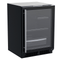 Marvel MLRE224BG01A Compact Refrigerators Black Frame Glass Front View