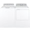 GE Appliances GTD45GASJWS Top Load Dryers White On White With Silver Backsplash – Detail Close-up
