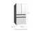 Samsung RF29BB860012 French Door Refrigerators White Glass – Official Product Photo
