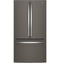 GE Appliances GNE27JMMES French Door Refrigerators Fingerprint Resistant Slate Front View